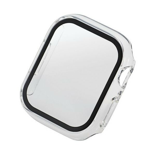 エレコム AppleWatch8/7 41mm用フルカバーケース プレミアムガラス ゴリラ セラミックコート クリア AW-22BFCGOCCR 1点
