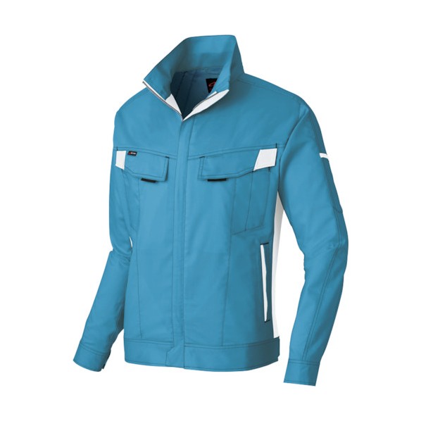 アイトス 長袖サマーブルゾン(男女兼用) AZ6830-007サックス×シルバーグレー3L 3L 007サックス×シルバーグレー 6830 1枚