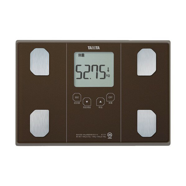 タニタ 体組成計 メタリックブラウン BC-314 1個