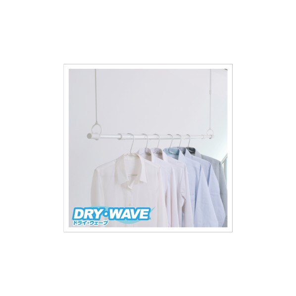タカラ産業 室内伸縮竿 DRY・WAVE(ドライ・ウェーブ) 1400～2100mm ホワイト LP1421[W] 1本