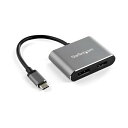 STARTEC.COM社 ディスプレイアダプター/USB-C - HDMI & DP/4K60Hz/グレー CDP2DPHD 1個(2)