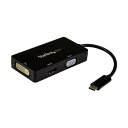 STARTEC.COM社 ディスプレイアダプター/USB-C - HDMI, VGA, DVI/15cmケーブル/BK CDPVGDVHDBP 1個(2)