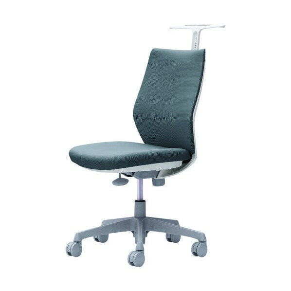 オカムラ CG-M 肘無 背パッド ハンガー有 ホワイトボディ ナイロンキャスター グレー CG18WR FM37 1点