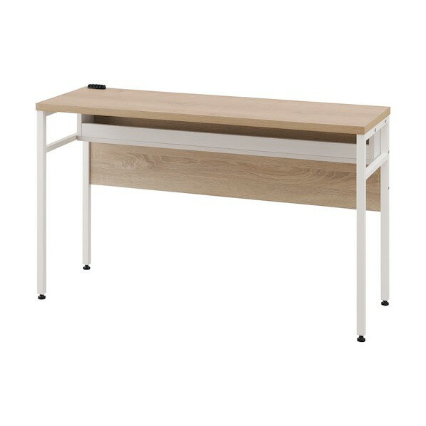 アイリスオーヤマ 288719 電源タップ収納付デスク ライトナチュラル/ホワイト CSD-1150-W 1点