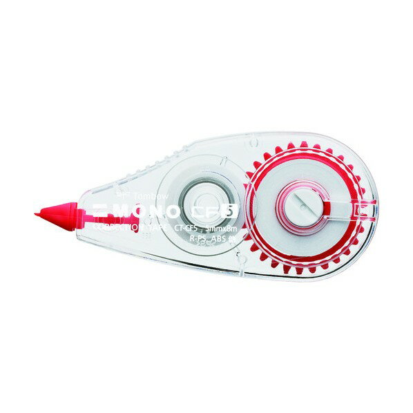 トンボ鉛筆 修正テープ モノCF5 8m レッド CT-CF5 1点