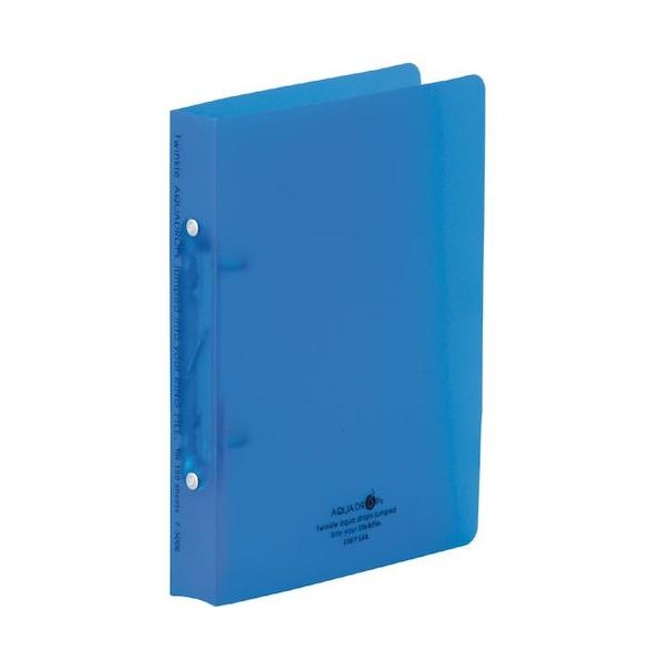 アケボノクラウン AQUA DROPs リングファイル(ツイストリング) 177mm×32mm×220mm 青 F-5006-8 1