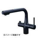 KVK ビルトイン浄水器用シングルシャワー付混合栓(eレバー)マットブラック KM6121SCECM5 1個