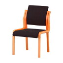 ※法人専用品※藤沢工業 木製スタッキングチェア FVM-5 Fノワール FVM-5-FNO 1点