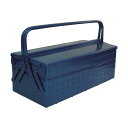 トラスコ 2段式工具箱472X220X289ブルー 235 x 512 x 302 mm GL-470-B 1点
