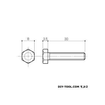 AIOULE 六角ボルト ネジ径:M5 RBT-5M 1個