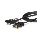 STARTEC.COM社 ディスプレイ変換ケーブル/HDMI - VGA/91cm/1080p/BK HD2VGAMM3 1本