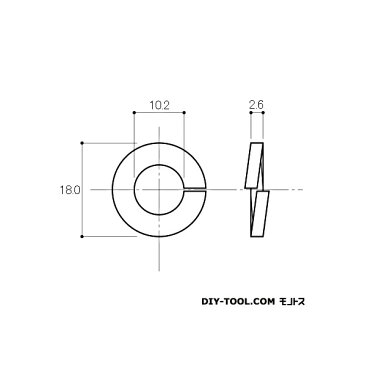 AIOULE スプリングワッシャ SWSH-10 1個