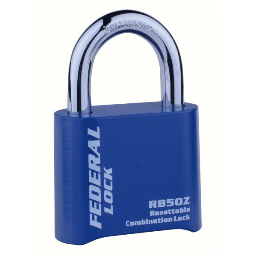 FEDERAL JAPAN ダイヤル式南京錠 フ゛ルー RB50ZR-B-P 1個 FEDERAL JAPAN ダイヤル式南京錠 フ゛ルー RB50ZR-B-P 1個