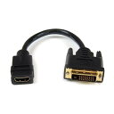 STARTEC.COM社 ディスプレイ変換ケーブル/HDMI - DVI-D/20cm/HDMIメス・DVIオス HDDVIFM8IN 1本