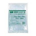トラスコ(TRUSCO) 業務用ひも付きポリ袋0.05X70L10枚入 HP-0070 1枚