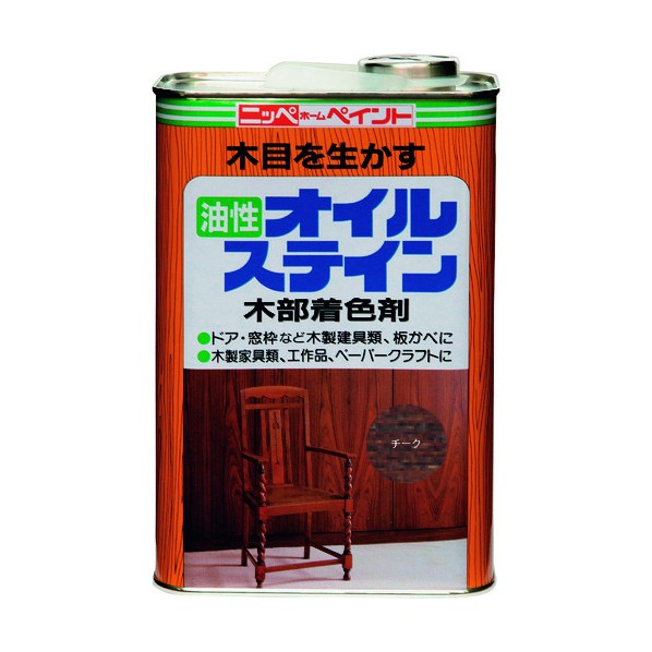 ニッペホーム オイルステイン 4L チーク 1