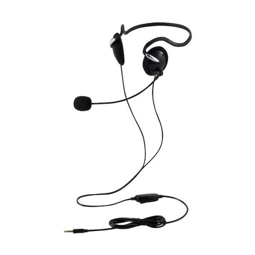 エレコム 有線ヘッドセット 両耳ネックバンド 4極 1.8m ブラック HS-NB03STBK 1点 エレコム 有線ヘッドセット 両耳ネックバンド 4極 1.8m ブラック HS-NB03STBK 1点
