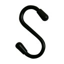 ニッサチェイン ビニコートSフック 仕上り径4mm?フックの内径15/15mm?長さ50mm 黒 ISH-50V-BLACK 50個