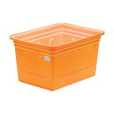 ※法人専用品※スイコー K型大型容器200L 880×665×515mm オレンジ K-200 1個