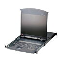 ATEN KVNドロワー 16ポート/19インチLCD/デュアルスライド/ロングレール KL1516ANJJL 1点(3)