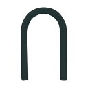 カーボーイ くねくねロック 幅約10mm?長さ300mm ブラック KR-01 1本