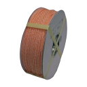 まつうら工業 クレポリ混撚ロープ(3打ち)ドラム巻 3mm×300m オレンジ(白) KP-R3X300-DR 1巻