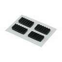 光 簡易パック式 波ゴムクッション 3×10×20mm 黒 KWR12-1 1点(3)