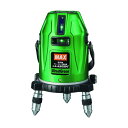マックス レーザ墨出器受光器三脚セット LA-S501DG-DTセット OK時…青色LED点灯+ブザー連続動作「 LA-S501DG-DT182 1点