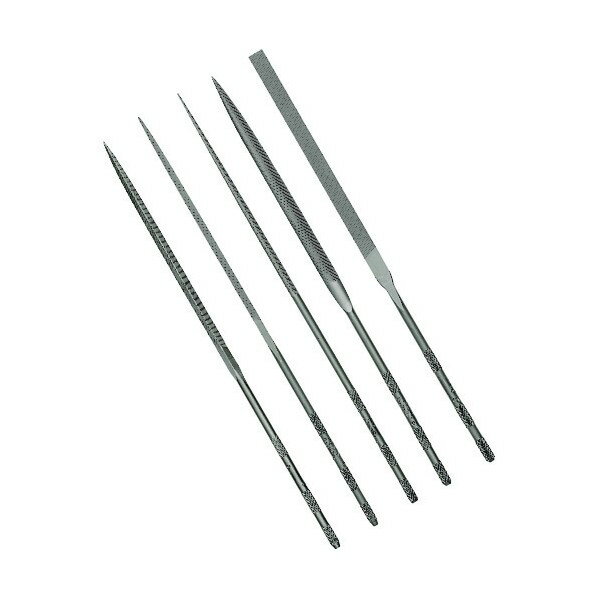 バローベ 精密ニードルヤスリ 5種セット 160mm #0 LA-ST-160-0 1点