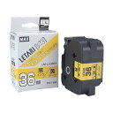 マックス MAXラベルプリンタビーポップミニ36mm幅テープ 112 x 71 x 46 mm 黄地黒字 LM-L536BY 1個