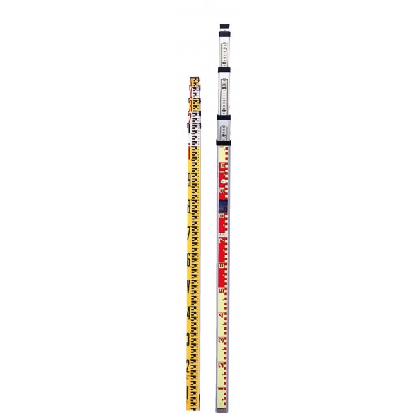 ヤマヨ測定機 アルミスタッフ 5m・5段 全縮時長さ1879mm AS5-5 1個