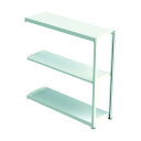 ※法人専用品※アイリスオーヤマ 中量ラック(300kgタイプ・3段タイプ) 連結型・高サ2100mm ホワイト M3R1545213 1点