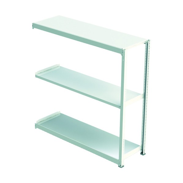 ※法人専用品※アイリスオーヤマ 中量ラック(500kgタイプ・3段タイプ) 連結型・高サ1800mm ホワイト M5R1845183 1点