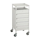 トラスコ(TRUSCO) ミニキャビネットワゴン400X440X880LVR-542付 W MCW-542W 1個