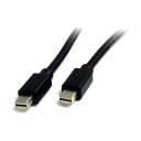 STARTEC.COM社 Mini DisplayPort 1.2ケーブル/2m/4K60Hz/オス-オス/ブラック/mDP モニターケーブル MDISP2M 1本(2)