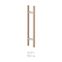 丸喜金属本社 ドアハンドル(両面用) 25ΦX300mm クリアー MDW-10030H 1点