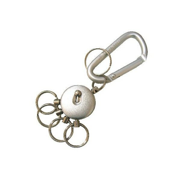 中林製作所 アクセサリー付カラビナ シルバー MC-82 1個【2506DFD_3】