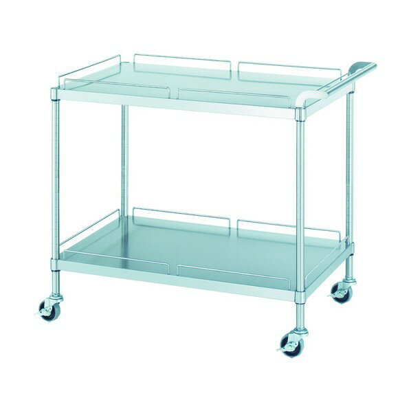 シンコー 20型ステンレスワゴン 2段 ガード:上下段 MN20-7545-U75 1点