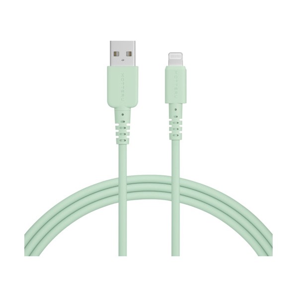 オウルテック しなやかで絡まないシリコンケーブル 急速充電データ転送対応 USB-A to Lightning MOT-SCBALG200-PS 1点