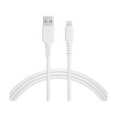 オウルテック しなやかで絡まないシリコンケーブル 急速充電データ転送対応 USB-A to Lightning MOT-SCBALG200-WH 1点(2)