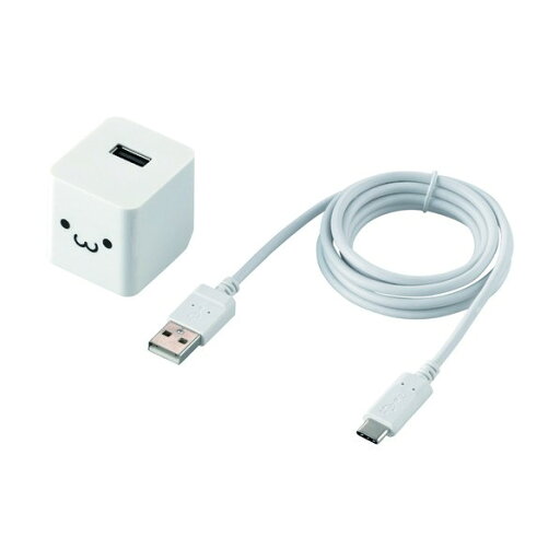 エレコム 12W A-Cケーブル付属 AC充電器 ホワイトフェイス MPA-ACC12WF 1点 エレコム 12W A-Cケーブル付属 AC充電器 ホワイトフェイス MPA-ACC12WF 1点