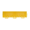 テラモト フミンゴFW専用ふち 中ふちメス 300 x 75 x 18 mm イエロー MR-087-294-5 1点