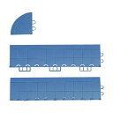 テラモト 抗菌フミンゴ 屋内用専用ふち 中ふちメス 300 x 85 x 15 mm ブルー MR-085-294-3 1点【2506DFD_5】