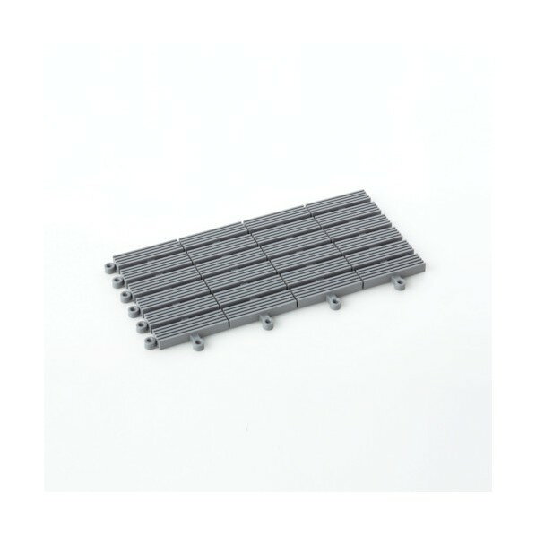 テラモト フリーラインマット 150×300mm 300 x 150 x 12 mm 灰 MR-080-072-5 1点【2506DFD_5】