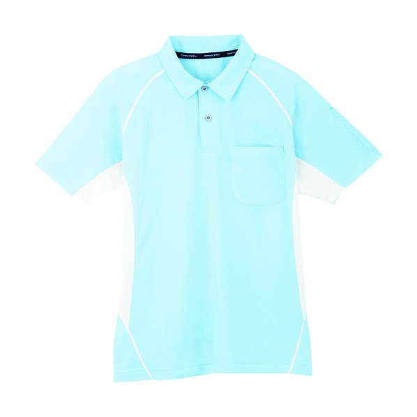 コーコス 半袖ポロシャツ7サックスS 345 x 240 x 11 mm MX-707-7-S