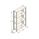 中量ラック Kタイプ150KG GSN-K2118B4D 1台(3)
