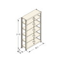 中量ラック Kタイプ150KG GSN-K2109B6D 1台(3)