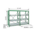 ムラテックKDS スライドラックSSR30-2512-3HTR SSR30-2512-3HTR 1台【2506DFD_3】