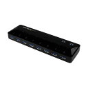 STARTEC.COM社 USBハブ/USB 3.0/USB-A - 10x USB-A/ACアダプター付属/ブラック ST103008U2C 1個