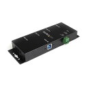STARTEC.COM社 USBハブ/USB 3.0/USB-A - 4x USB-A/産業用メタル筐体/DIN・壁面 ST4300USBM 1個